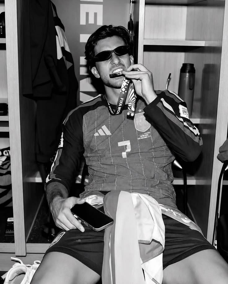 Ferran Torres with his medal